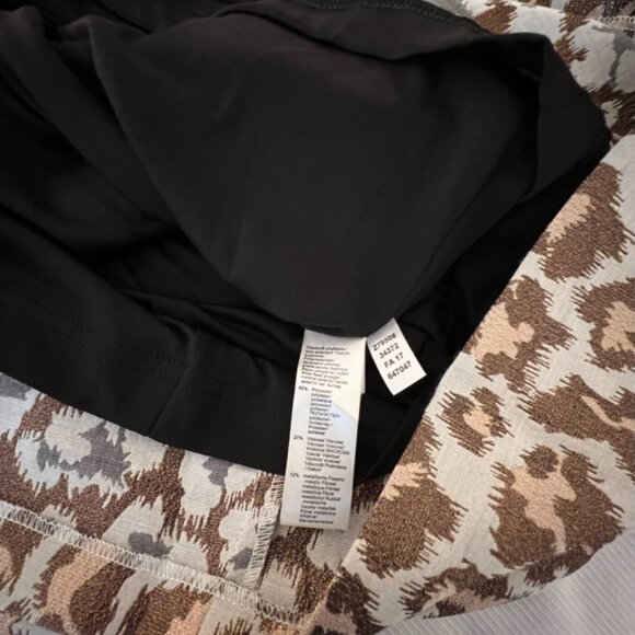 metallic shimmer Leopard Print)Sleeveless Dress - Picture 7 of 7